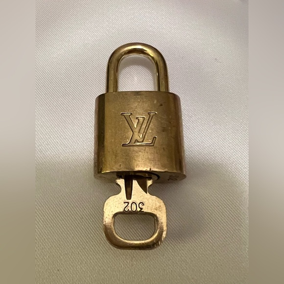 Louis Vuitton Accessories - Louis Vuitton Gold (Brass) Padlock with Key #302